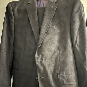Ted Baker London Jarrett Wool Grid Print Trim Fit Suit 40S